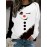 Christmas Snowman Wink Snowflake Print Sweatshirt for Plus Size - 100% Polyester Crew Neck Knit Pullover with Medium Stretch, Elegant Middle-Eastern Style for All Seasons