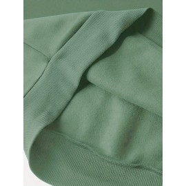 Women'S Plus Size Western Print Hoodie, Casual Long Sleeve with Pocket, 100% Polyester Knit Fabric, Slight Stretch, Pullover Hooded Sweatshirt for Fall/Winter, Casual Style