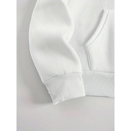 Women'S Plus Size Western Print Hoodie, Casual Long Sleeve with Pocket, 100% Polyester Knit Fabric, Slight Stretch, Pullover Hooded Sweatshirt for Fall/Winter, Casual Style