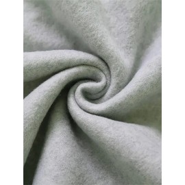 Los Angeles Letter Print Casual Hooded Sweatshirt - Long Sleeves Oversized Hooded Sweatshirt with Popular Extension