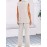Stylish Plus Size Solid Color Elegant Suit Set - Women's Plus Size Clothing, Button Sleeveless Vest & Straight Leg Loose Pants for Work or Formal Occasions - Comfortable, Breathable, and Flattering