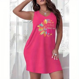 Plus Size Women'S Tops 100% Breathable Short Sleeve Dress with Dunkin Donuts Junkie Print, Perfect for Casual Outings And Everyday Wear.